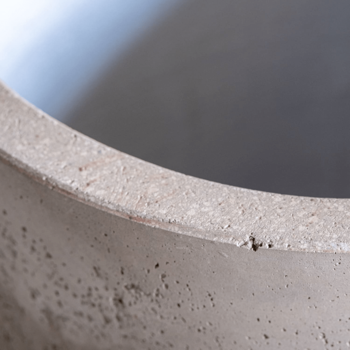 Stylish Aurella Truffle Concrete Cylinder Planter - 40cm 34L for All Spaces - plants - express.com