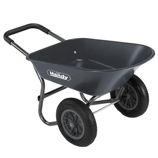 The Handy 78 Litre Poly Wheelbarrow with Twin Pneumatic Wheels - plants - express.com