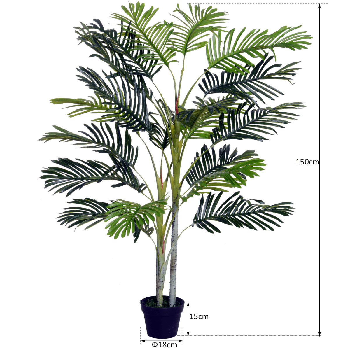Tropical Oasis Taro Tree - 150cm Realistic Artificial Plant for Home & Garden - plants - express.com