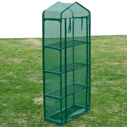 Compact Greenhouse with 4 Shelves – Ideal for Gardens, Patios & Balconies