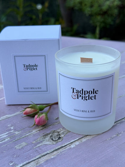 Velvet Rose & Oud Scented Candle - plants - express.com