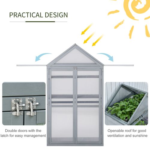 Versatile Polycarbonate Cold Frame Greenhouse for Thriving Plants - plants - express.com