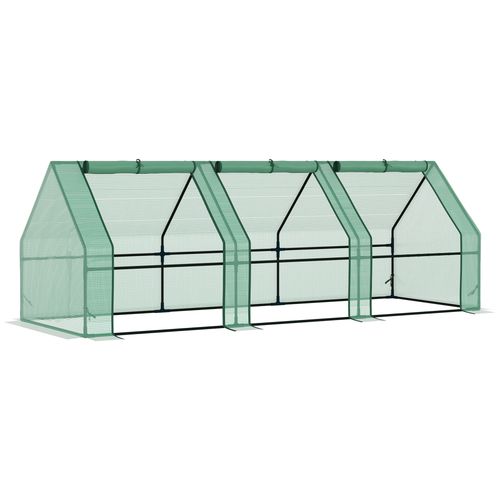 Versatile Portable Greenhouse with Steel Frame & Zippable Access Doors - plants - express.com