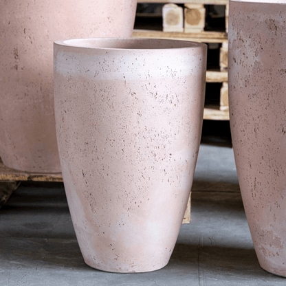 Vessara | Blushstone – 55cm Extra Large Tall Concrete Planter – 32L Decorative Vase Pot - plants - express.com