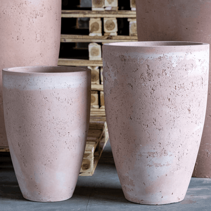Vessara Blushstone: 68cm Tall Concrete Vase Planter for Stunning Indoor/Outdoor Display - plants - express.com