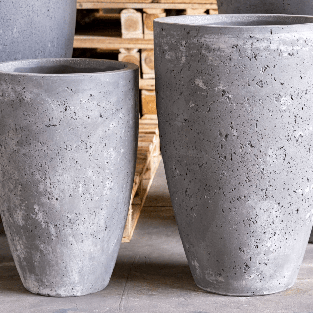 Vessara Onyx Dusk – 100cm XXL Concrete Planter for Striking Vertical Displays - plants - express.com