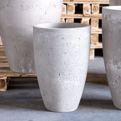 Vessara Tall Concrete Planter – 55cm Modern Vase for Stylish Greenery - plants - express.com