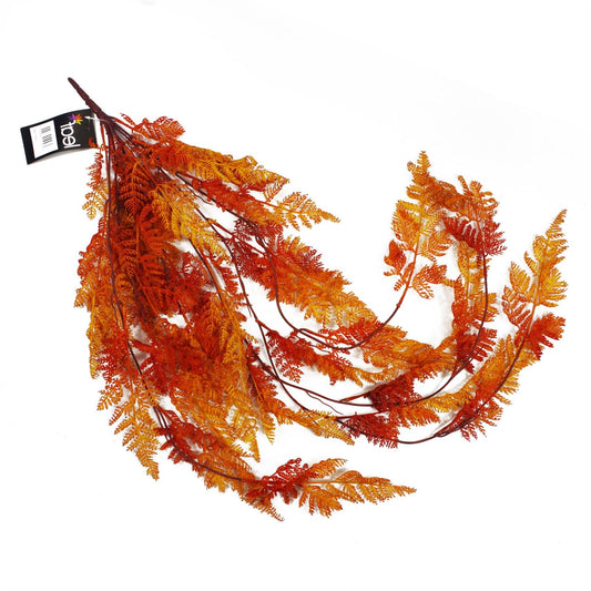 Vibrant 100cm Autumn Orange Hanging Maidenhair Fern - Perfect for Any Space! - plants - express.com