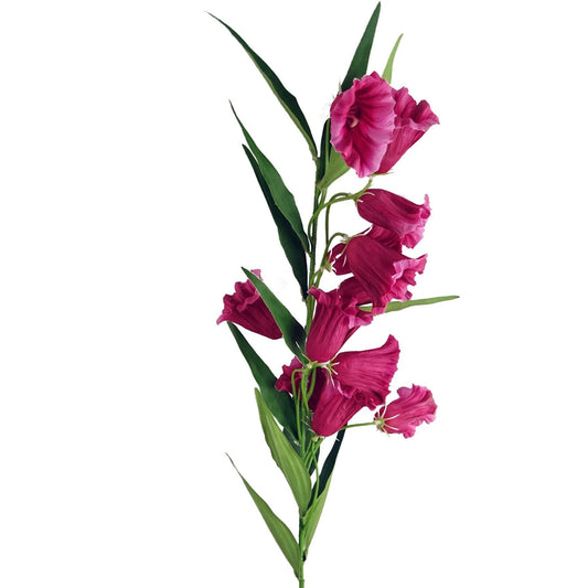 Vibrant 100cm Fuchsia Pink Trumpet Flower Stem - Perfect for Stunning Arrangements! - plants - express.com