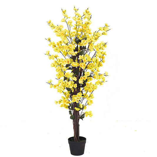 Vibrant 120cm Artificial Yellow Blossom Tree – Perfect Home Decoration! - plants - express.com