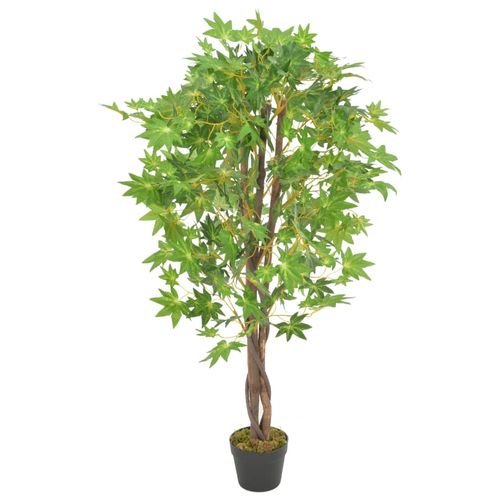 Vibrant 120cm Red Maple Tree - Lifelike Artificial Plant in Stylish Pot - plants - express.com