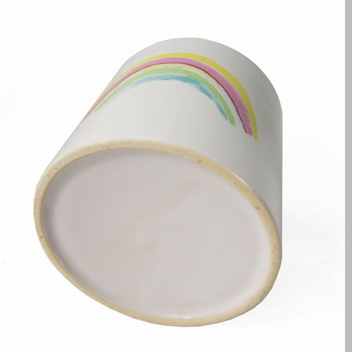 Vibrant 12cm Rainbow Ceramic Planter: Elevate Your Indoor Garden! - plants - express.com