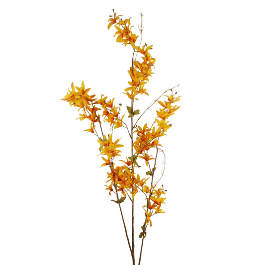 Vibrant 130cm Yellow Blossom Floral Spray - Lifelike Silk Decor Accent - plants - express.com