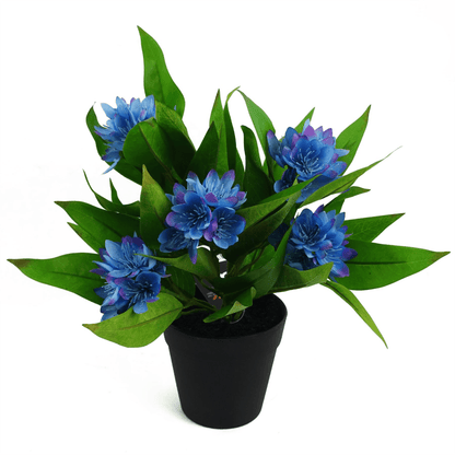 Vibrant 3 - Pack Artificial Freesia Plants - Pink, White & Blue Blossoms - plants - express.com