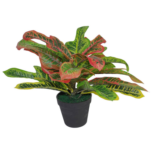 Vibrant 40cm Artificial Codiaeum - Exotic Croton Plant for Any Home - plants - express.com