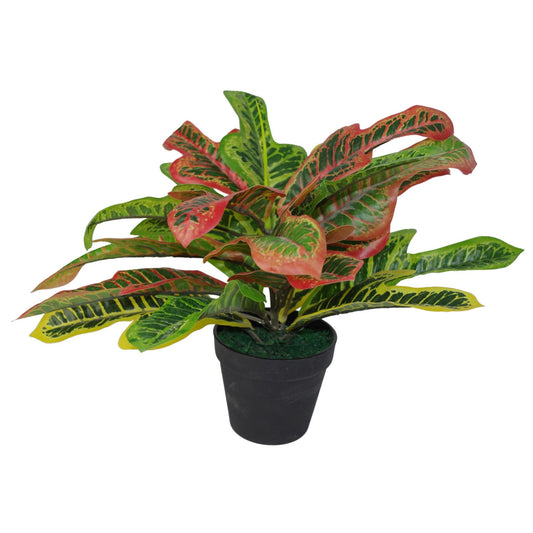 Vibrant 40cm Artificial Codiaeum Plant - Lifelike & Low - Maintenance Home Decor - plants - express.com