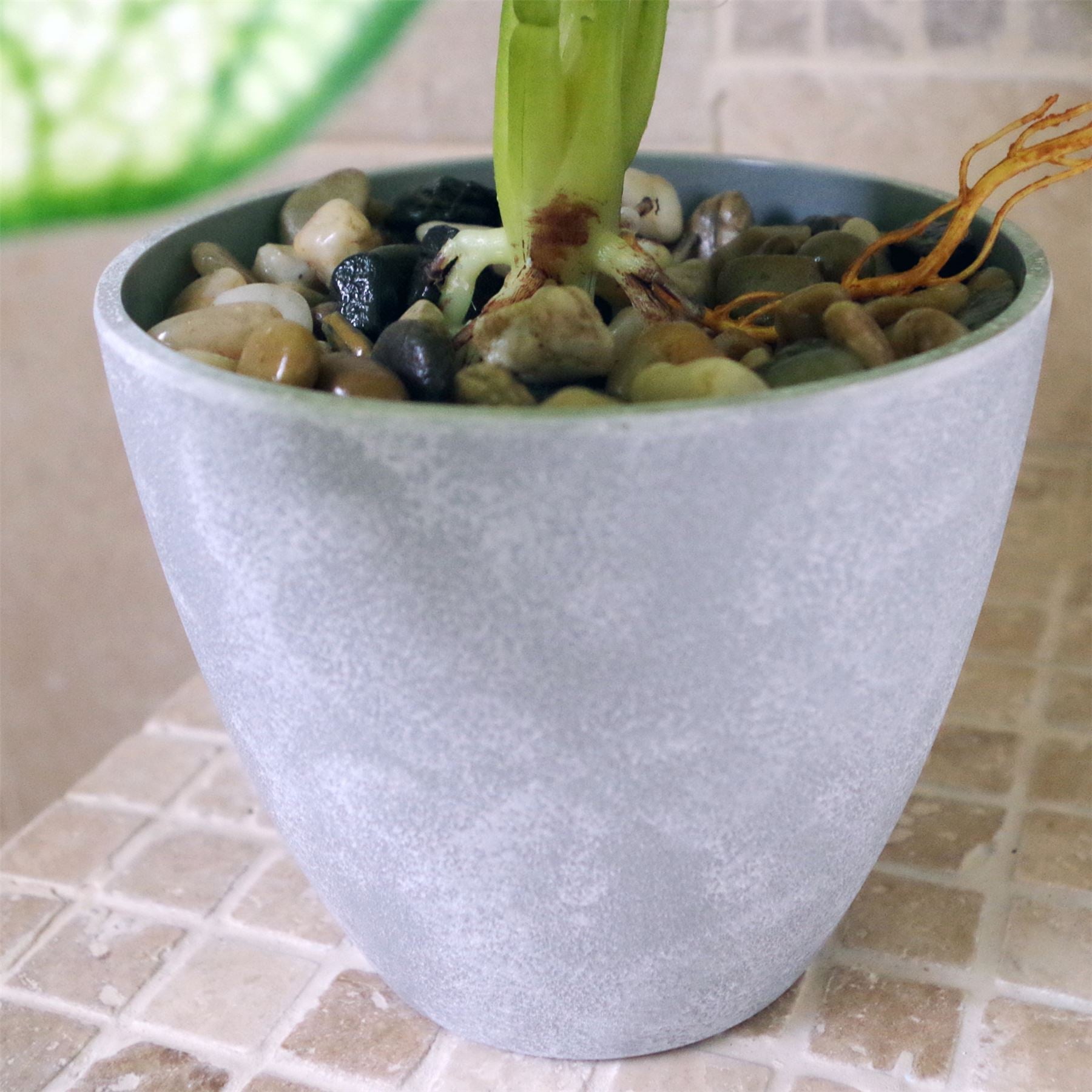 Vibrant 40cm Artificial Taro Plant in Chic Decorative Planter – No Maintenance! - plants - express.com