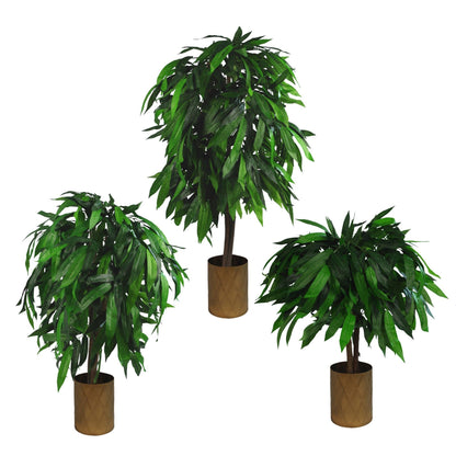 Vibrant 4ft Artificial Mango Tree - Lifelike Décor for Any Space! - plants - express.com