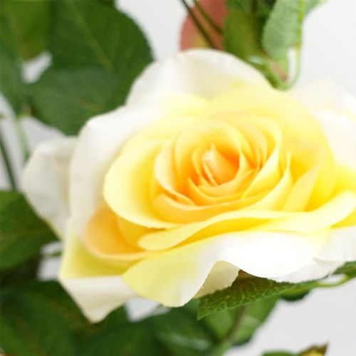 Vibrant 50cm Artificial Yellow Rose in Stylish Weighted Pot – No Maintenance! - plants - express.com