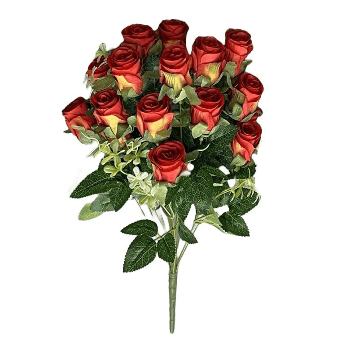 Vibrant 52cm Artificial Red Rose Bunch - No Maintenance, Perfect for Any Décor - plants - express.com