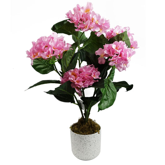 Vibrant 55cm Artificial Pink Hydrangea - No Maintenance, Ready to Display! - plants - express.com