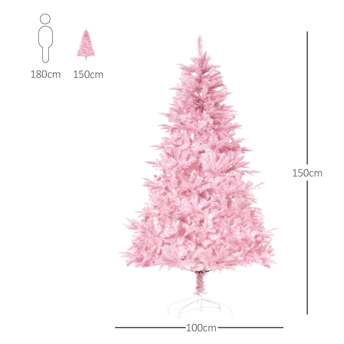 Vibrant 5FT Pink Artificial Christmas Tree - Auto Open for Festive Decor! - plants - express.com