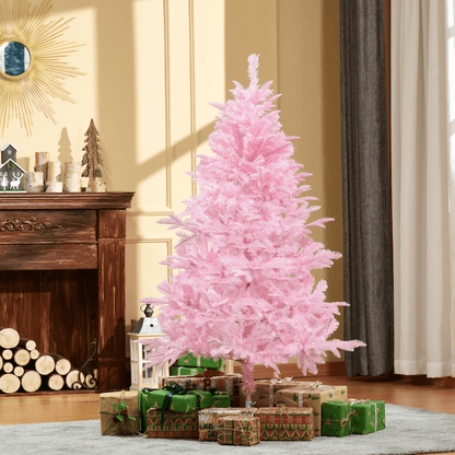 Vibrant 5FT Pink Artificial Christmas Tree - Auto Open for Festive Decor! - plants - express.com