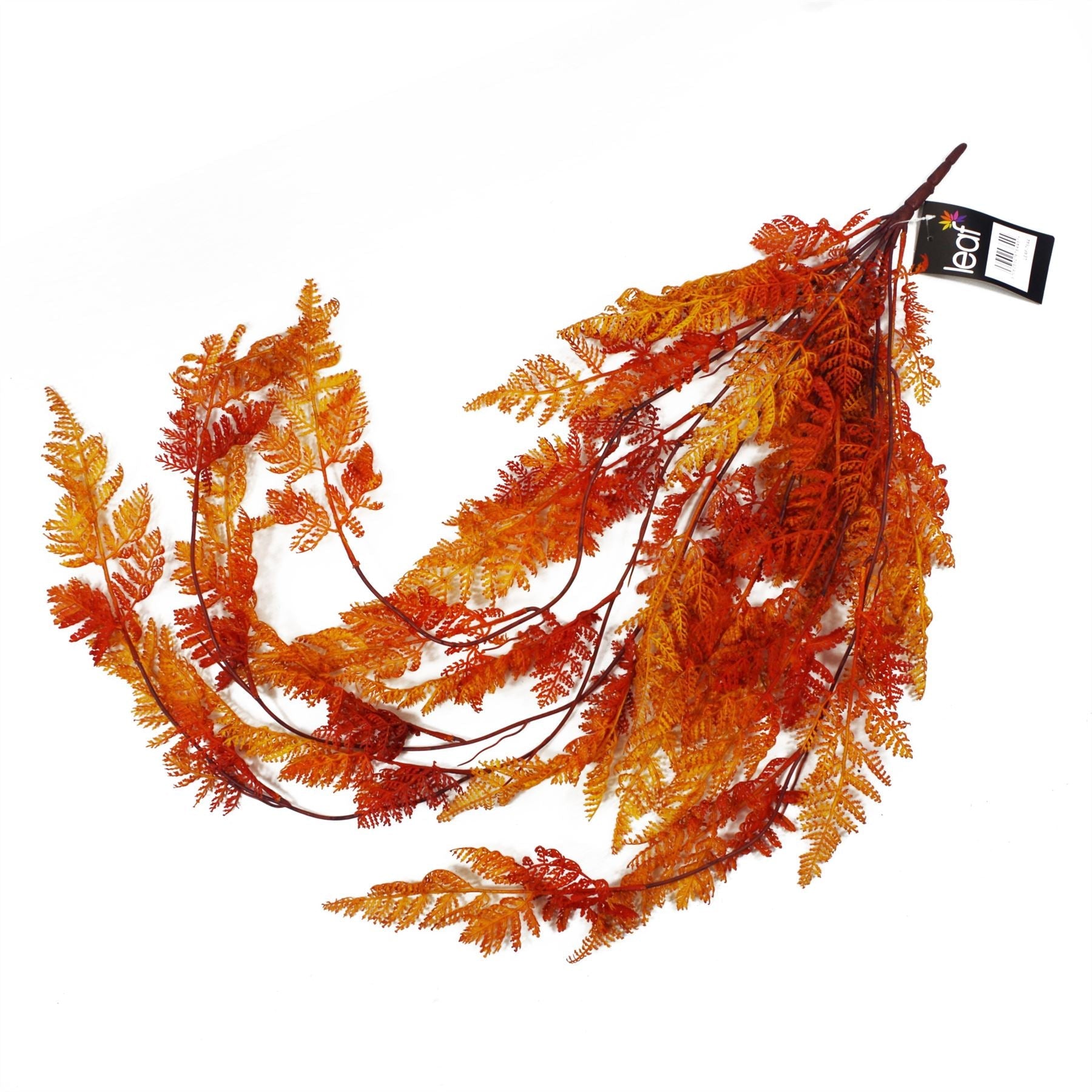 Vibrant 6 - Pack 100cm Artificial Hanging Maidenhair Fern - Autumn Orange - plants - express.com
