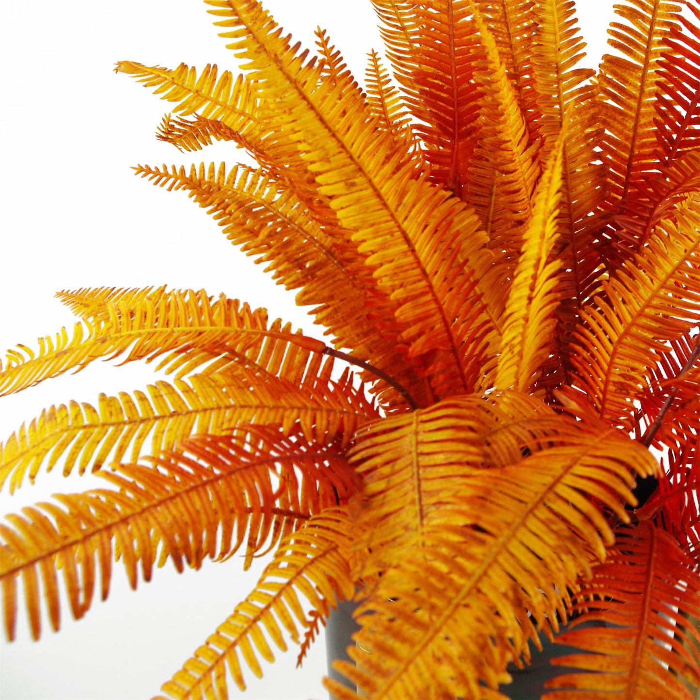 Vibrant 6 - Pack Artificial Autumn Fern Bush - No Maintenance, Perfect for Home Decor - plants - express.com