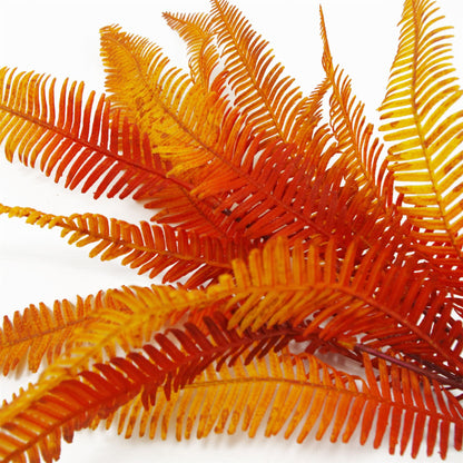 Vibrant 6 - Pack Artificial Autumn Fern Bush - No Maintenance, Perfect for Home Decor - plants - express.com