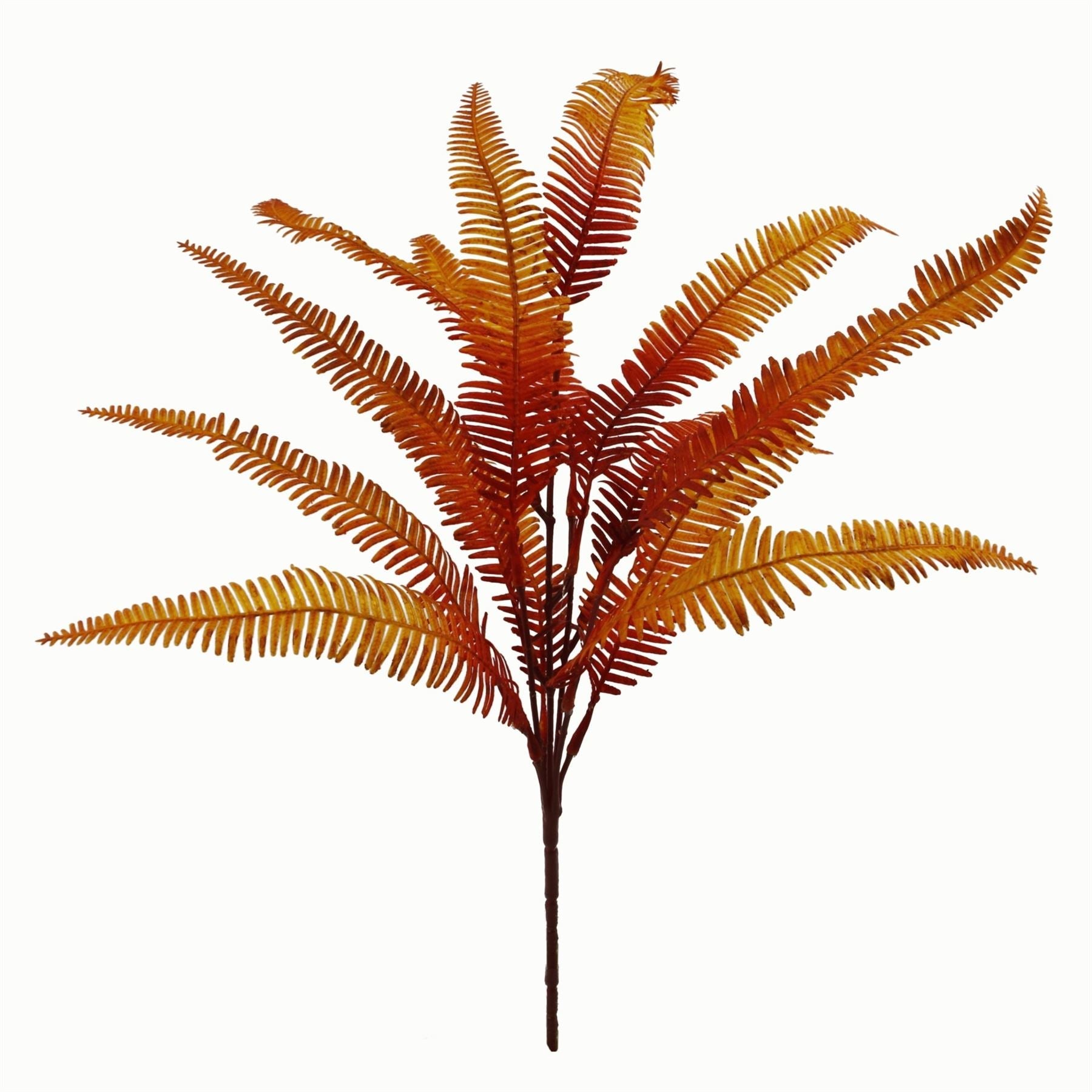 Vibrant 6 - Pack Artificial Autumn Fern Bush - No Maintenance, Perfect for Home Decor - plants - express.com