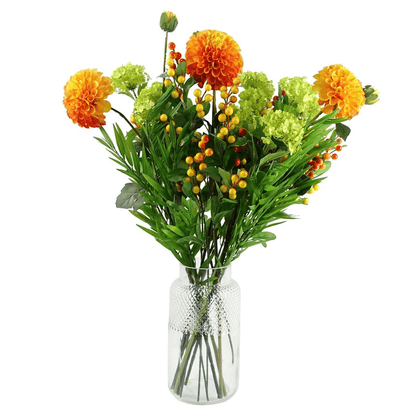Vibrant 6 - Pack Artificial Viburnum Sprays - 70cm Silk Flower Stems - plants - express.com