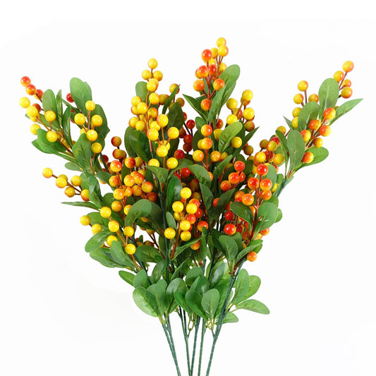 Vibrant 6 - Pack of 70cm Orange Berry Sprays for Stunning Arrangements! - plants - express.com