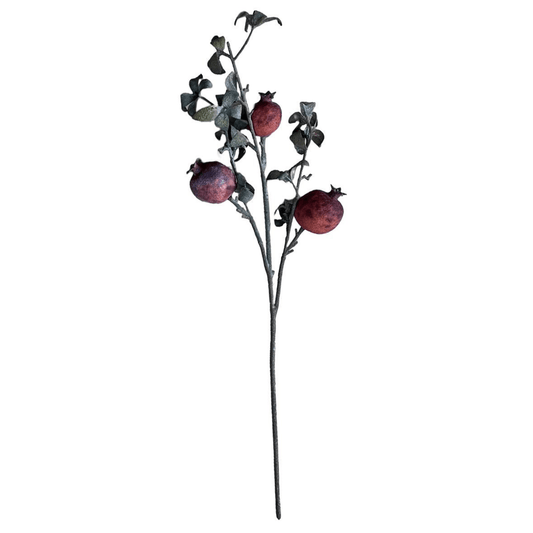 Vibrant 6 - Pack of Lifelike Artificial Pomegranate Stems for Any Décor - plants - express.com