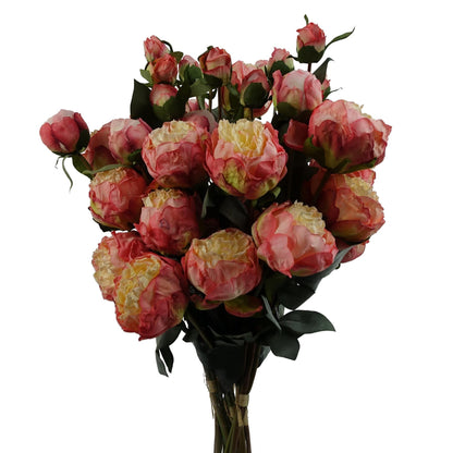 Vibrant 6 - Pack Pink Peony Artificial Stems – Bouquets Made Easy! - plants - express.com