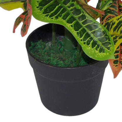 Vibrant 65cm Artificial Codiaeum Croton – Lifelike Tropical Décor Plant - plants - express.com