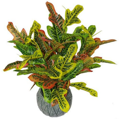 Vibrant 65cm Artificial Codiaeum Plant - Lifelike, Safe & Easy Care - plants - express.com