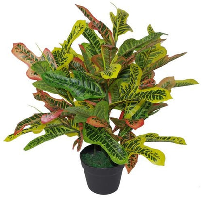 Vibrant 65cm Artificial Codiaeum Plant - Lifelike, Safe & Easy Care - plants - express.com