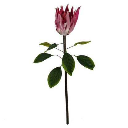 Vibrant 65cm Pink Protea Sugarbush Stem - Realistic Silk Flower Décor - plants - express.com