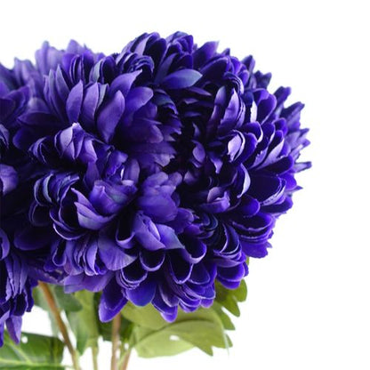 Vibrant 75cm Extra Large Purple Reflex Chrysanthemum - Silk Flower Elegance - plants - express.com