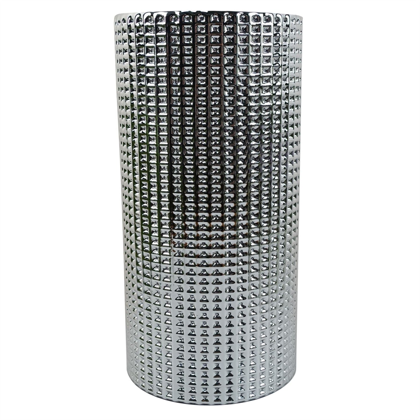 Vibrant 80cm Red Lily & Greenery Arrangement in Elegant Silver Glass Vase - plants - express.com
