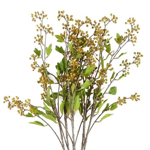 Vibrant 90cm Yellow Berry Stems - Set of 6 for Stunning Floral Arrangements! - plants - express.com