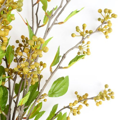 Vibrant 90cm Yellow Berry Stems - Set of 6 for Stunning Floral Arrangements! - plants - express.com