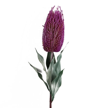 Vibrant Pack of 6 Artificial 75cm Pink Banksia Menziesii Flower Stems - plants - express.com