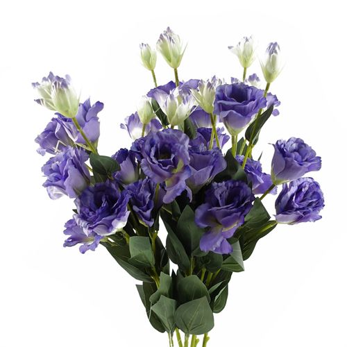 Vibrant Pack of 6 Purple Wild Rose Stems - 36 Beautiful Silk Flowers! - plants - express.com