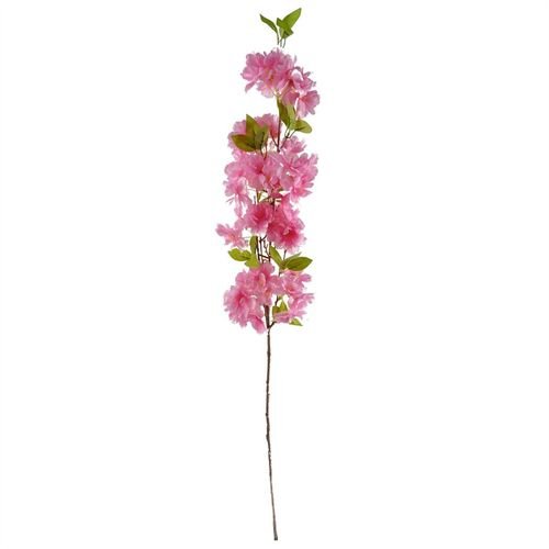 Vibrant Pink Artificial Blossom Stems - Set of 6, 100cm Each for Stunning Decor - plants - express.com