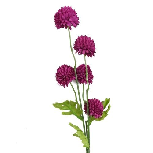 Vibrant Pink Artificial Dahlia Pompom Stems - Pack of 6 for Stunning Decor - plants - express.com