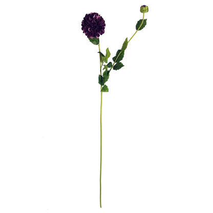 Vibrant Purple Artificial Dahlia PomPom Flower Stems - Pack of 6 - plants - express.com