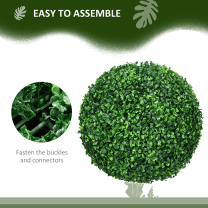 Vibrant Set of 2 UV - Protected Artificial Topiary Balls for Year - Round Beauty - plants - express.com