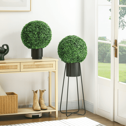 Vibrant Set of 2 UV - Protected Artificial Topiary Balls for Year - Round Beauty - plants - express.com